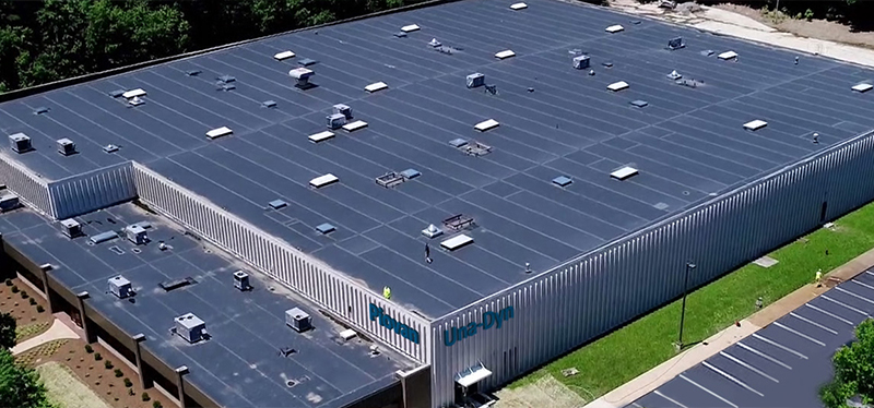 Piovan UnaDyn Plastics Automation Systems​ Factory from above